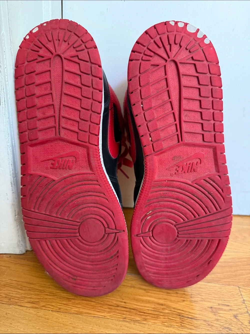 Jordan Kids Black and Red High-Top Sneakers